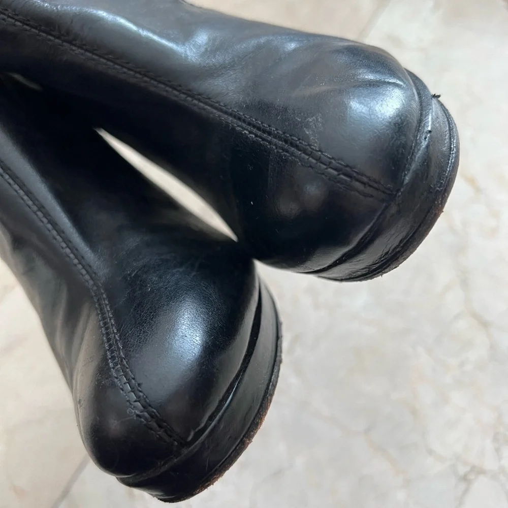 Tory Burch Leather Boots Size 7.5 M